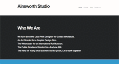 Desktop Screenshot of ainsworthstudio.com